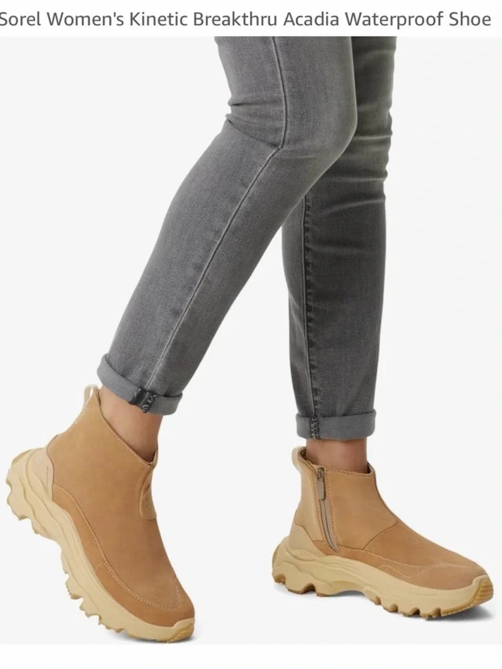Sorel Women's Chelsea Boot in Tan with Chunky Sole